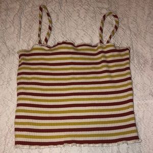 cropped tank top/tube top